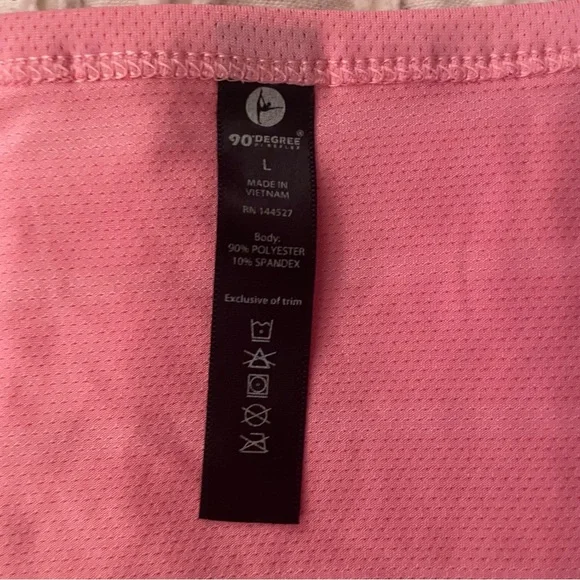NWT Pink V Neck Workout Athletic Shirt - Picture 4 of 6